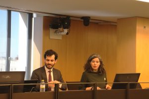 Jesús rogado y Pilar Orenes en el congreso de los diputados